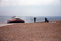 The SRN6 with Hovertravel - Arriving at Southsea (credit: Pat Lawrence).